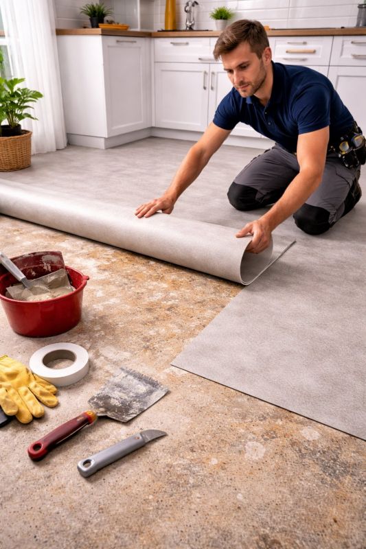 Linoleum Floor Installation in Castaic, CA