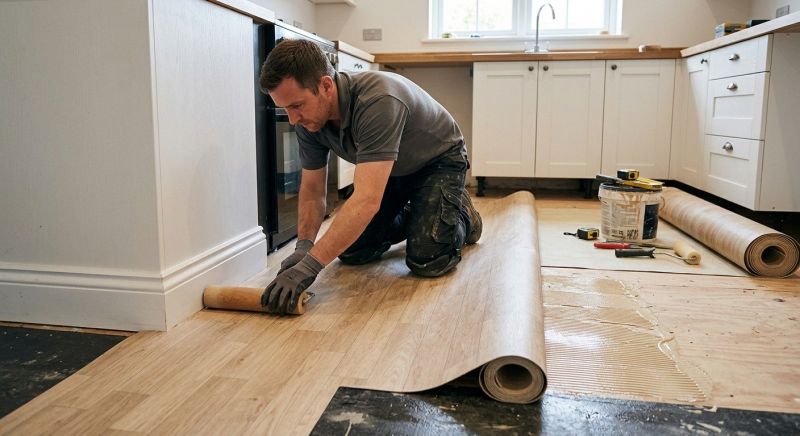 Sheet Linoleum Installation in Arcadia, CA